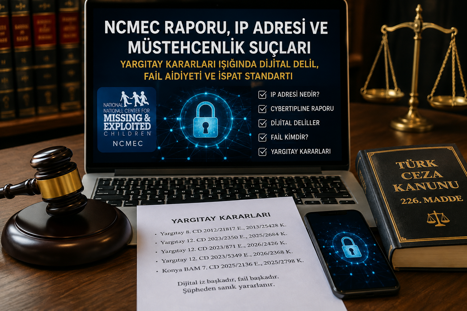 NCMEC ve CyberTipline Raporlarına Dayalı Müstehcenlik Suçlarında IP Adresi, Dijital Deliller ve Failin Tespiti