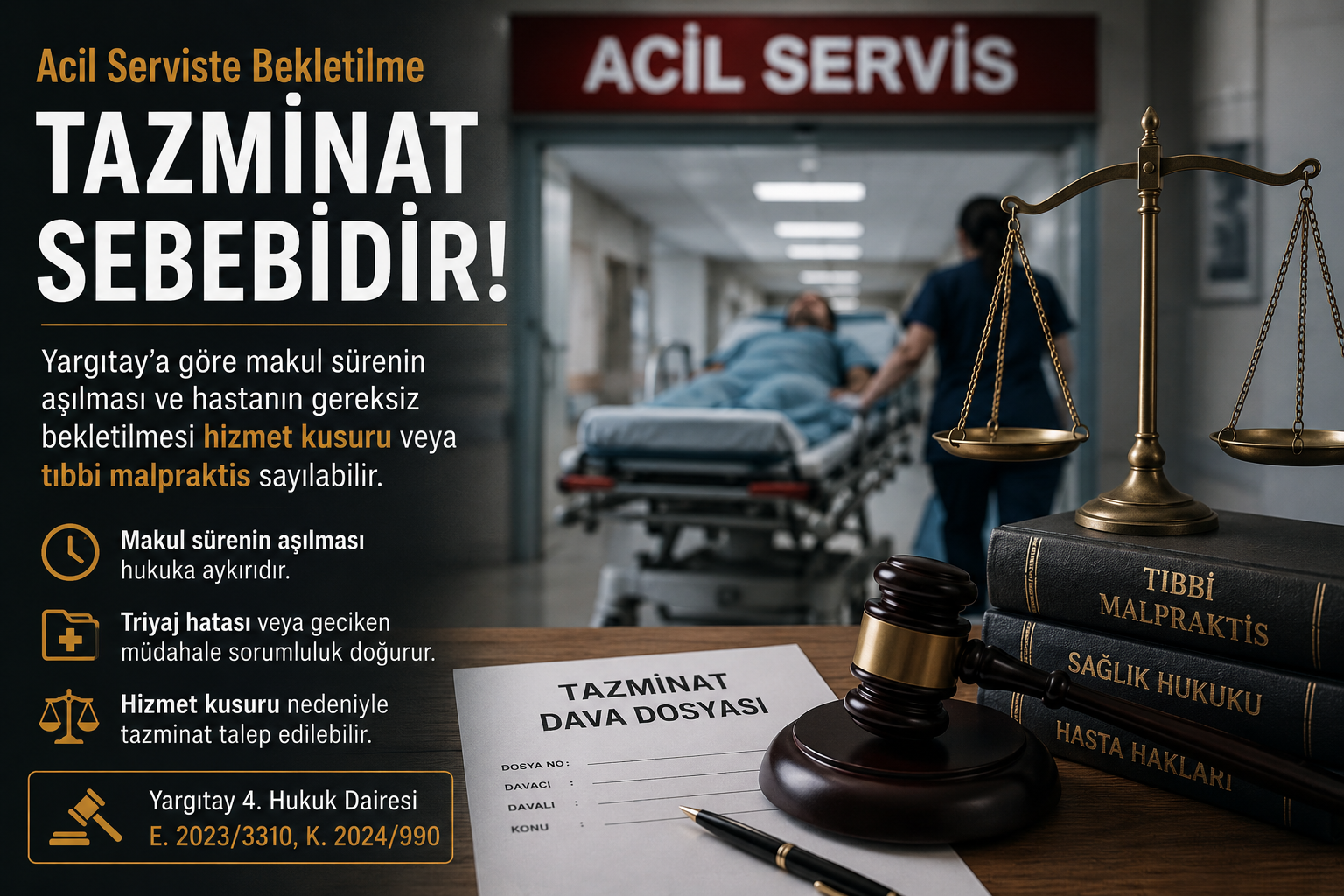 Hastanede Saatlerce Bekletilen Hasta Tazminat Alabilir mi