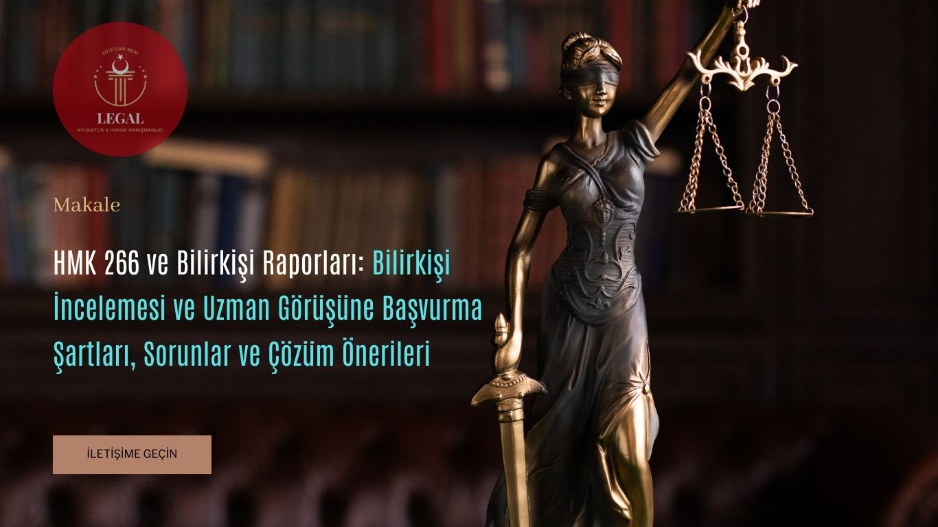 Bilirkişi İncelemesine ve Uzman Görüşüne Başvurma Şartları Sorunlar ve Çözüm Önerileri